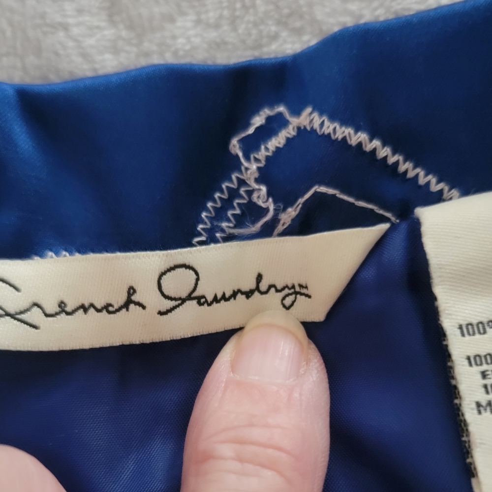 French Laundry Satin Embroidered Patchwork Jacket - image 5